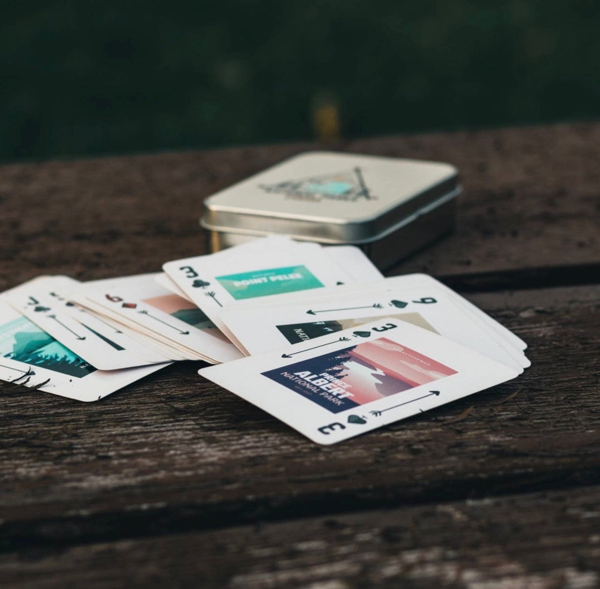 Waterproof Playing Cards in Tin
